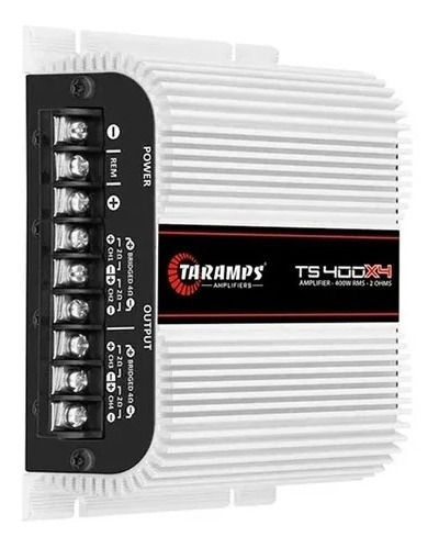 Imagem 2 de 2 de Módulo Taramps Ts400 Digital 400w Rms 4 Canais 2 Ohms Loi