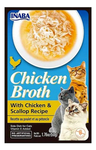 Churu Broth Para Gatos Sabor Chicken Scallop