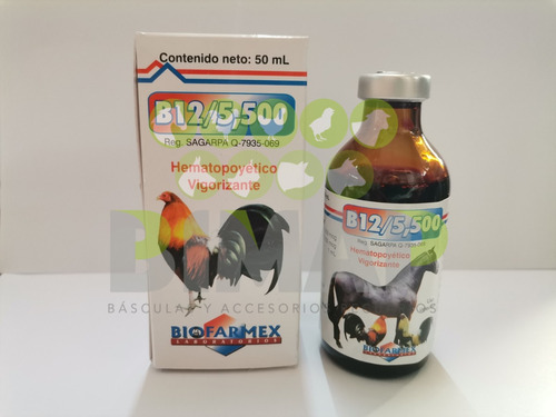 Alimento Vitamina B12 5,500 50ml Caballos Gallos Perros Envi