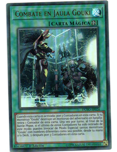 Combate En Jaula Gouki Carta Yugi Dupo-sp024 Ultra Rare