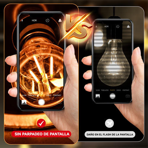 10pza Bombilla Led E27 De 4w Para Uso Doméstico Araña Retro