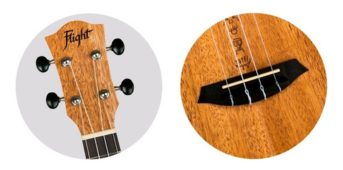 Ukelele Concierto Caoba Flight Duc373 Con Funda Color CAOBA AFRICANA