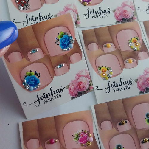 Película 3d Com Jóias Para Os Pés (kit Com 20 Cartelinhas)