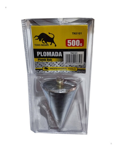 Plomada Plomo Albañil Carpintero - 500grs - T. N .