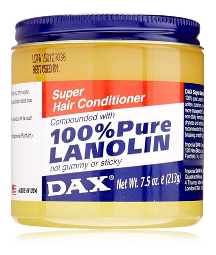 Dax Super Lanolin Acondicionador Para El Cabello 7.5 Onzas