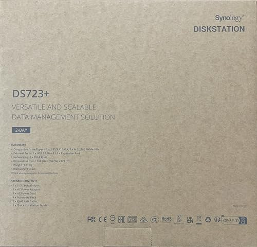 Synology Ds723+ 2-bay Diskstation Nas (amd -seagate Ironwolf