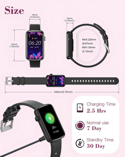 Shang Wing Lynn2 - Relojes Inteligentes Para Mujer, Compatib