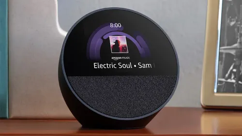 Alto-falante Inteligente Amazon Echo Spot 2024, Cor Preta Cor