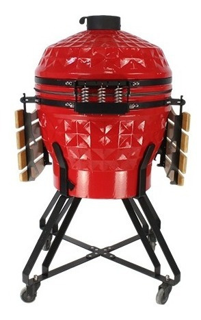 Imagem 8 de 8 de Churrasqueira Kamado Big Bob Egg Cerâmica Carvão Grill 24