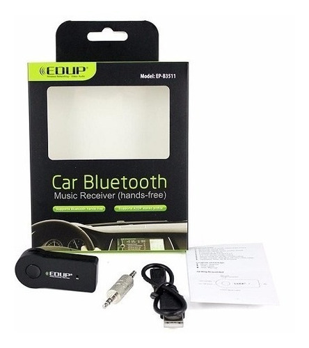 Receptor Manos Libres Bluetooth V 3.0 Stéreo Av 3.5mm Edup