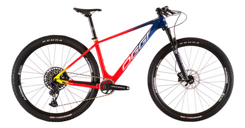Bicicleta Oggi Agile Pro Carbon Ed Ltd Deore 12v Manitou Cor Az/verm/amar