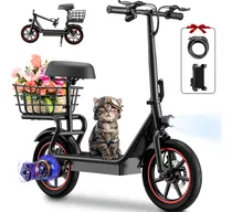 Comprar Scooter Electrico 500w 45km 48v 13ah Con Asiento Color Negro