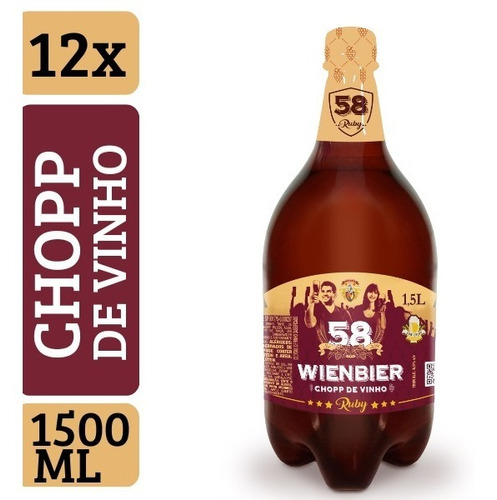 Chopp Wienbier 58 Vinho Tinto 1,5l (12un)