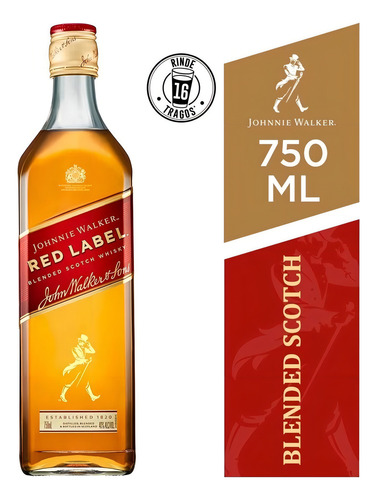 Whisky Johnnie Walker Red Label 750ml