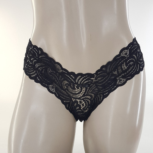 Imagem 3 de 7 de Kit 5 Calcinha Microfibra Tanga Renda Sexy Conforto