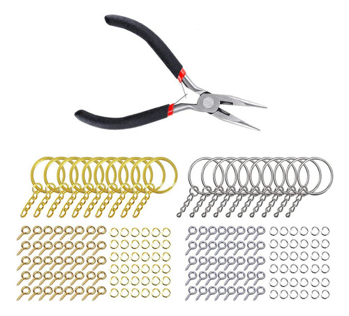 221 Piezas De Llaveros Con Conector De Cadena Para Llavero