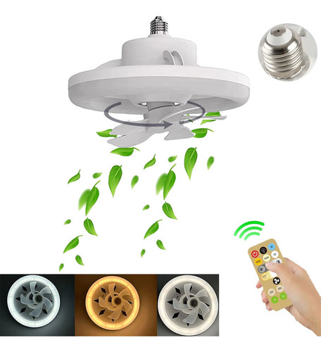 Control Remoto De Luz De Ventilador Con Cabeza Móvil Led