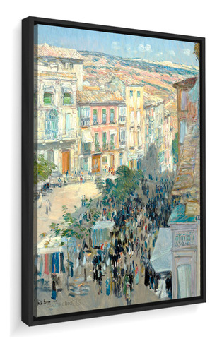 Quadro Canvas Childe Hassam Vista Cidade França 75x92