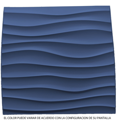 Panel Decorativo 3d Pvc Interior Exterior D107 Dark Blue