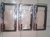 Comprar Porta Placas Carro Tunning Plástico Negro Con Letras Blancas