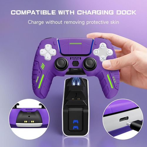 Js Funda Protectora De Silicona Suave Para Mando Ps5, Color