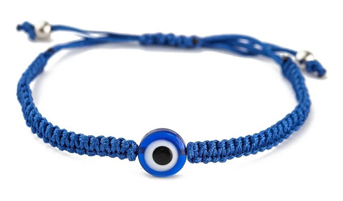 Pulsera Contra La Envidia Ojo Azul Suerte Amuleto Protector