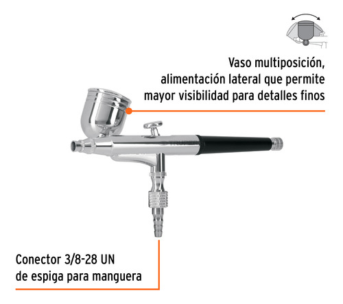 Aerografo Profesional 8ml Truper Cod: 2120092