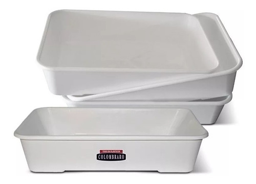 Imagen 4 de 9 de 10 Bandejas Plasticas Profunda 45 X 32,5cm Carniceria
