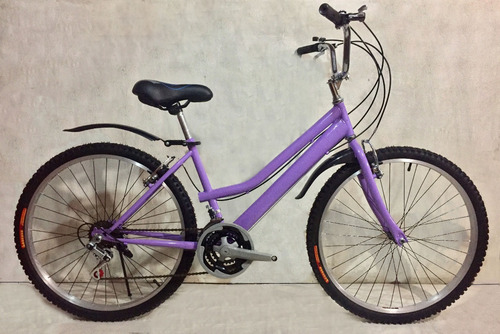 Bicicleta Dama Campera Canasta Aro 24 18v Componente Taiwan