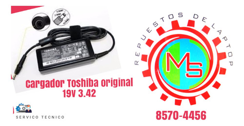 Cargador Toshiba Original 19v 3.42