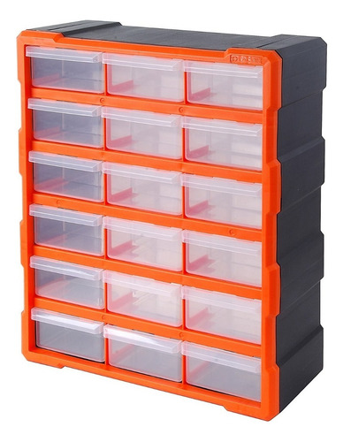 Organizador Plástico 18 Compartimientos Tactix 320634