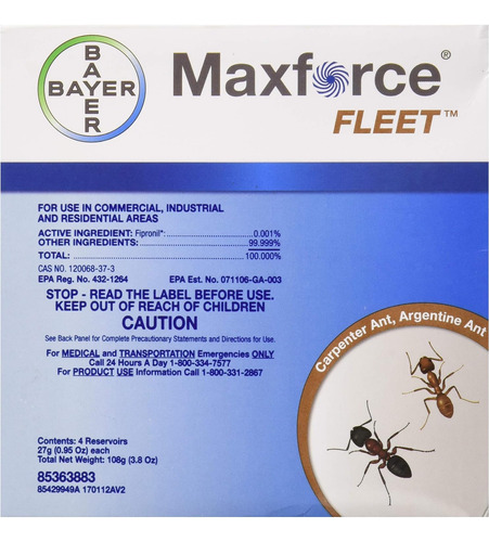 Max Force Fleet - Gel Para Hormigas, Color Amarillo Claro