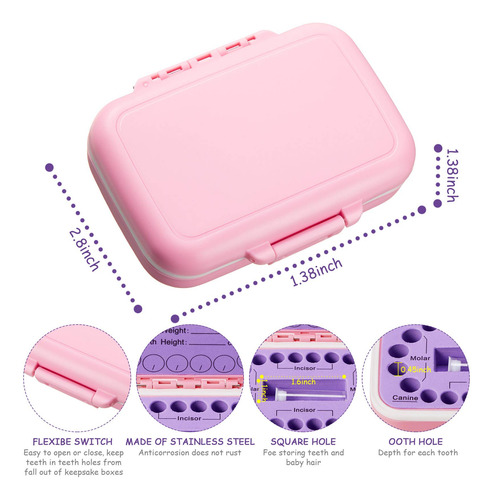 Caja De Recuerdos Para Dientes De Bebé Y Pelo Fetal