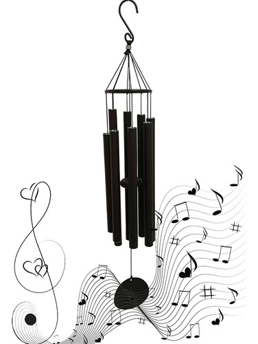 Crystally-wind Chimes Outdoor, Grandes Tubos De Metal De Tom