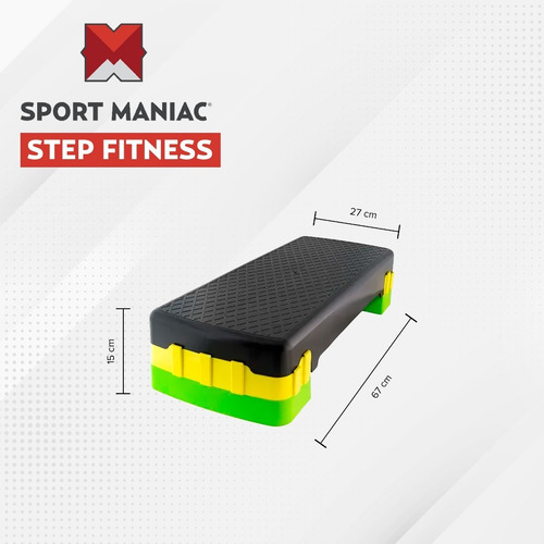 Imagen 3 de 4 de Step Fitness Plataforma Gimnasia Incluye 2 Modulos Gratis