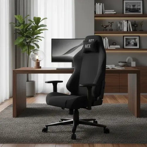 Cadeira Gamer DT3 Nero Black Ergonômica com Apoio Lombar e Braços...