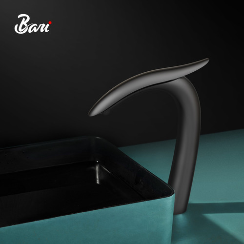 Griferia De Lavamano Draco 29 Cm Gunmetal Black Marca Bari