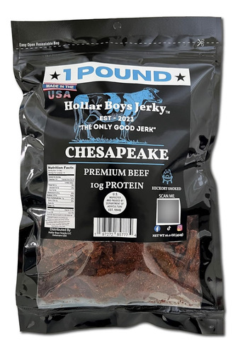 Hollar Boys Snacks Chesapeake Beef Jerky Bolsa Resellable De