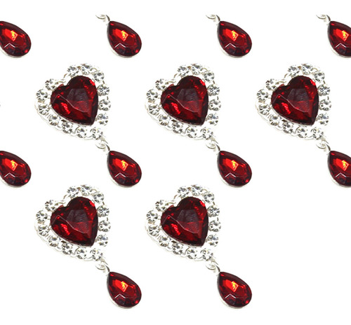 10 Piezas De Adornos De Botones De Diamantes De Imitación