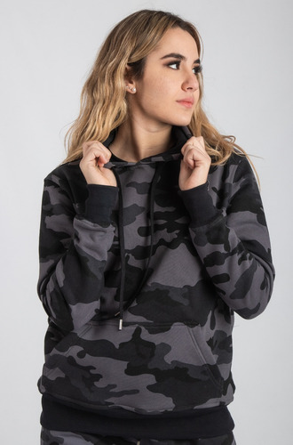 Imagen 4 de 10 de Buzo Canguro Capucha Mujer Slim Fit Hoodie Aesthetic A24