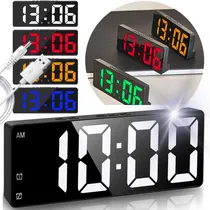 Comprar Relógio De Mesa E Parede Digital Led Data Alarme Despertador