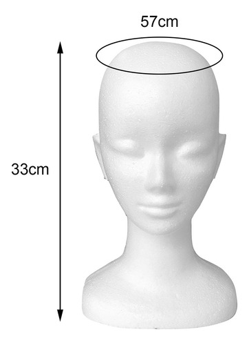 Cabeza De Maniquí Postizo Soporte Multiusos Cabeza