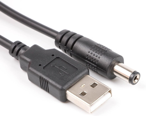 Cable Usb A Ficha Pin 5.5 Mm Apto Para Alimentación 5v Haedo