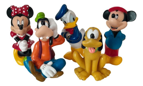Disney Mickey Donald Pluto Goofy Minnie Muñecos Figuras Goma