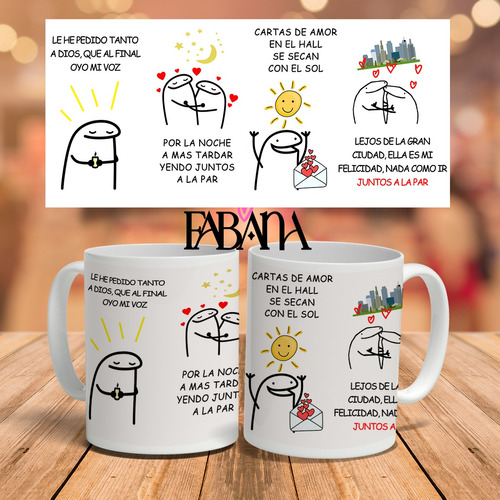 Taza Sublimada Diseño Flork Juntos A La Par