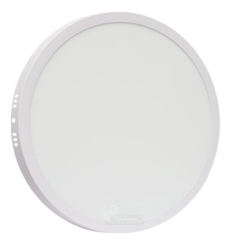Panel Led 24w Aplicar Plafon Blanco Circular Redondo *c*