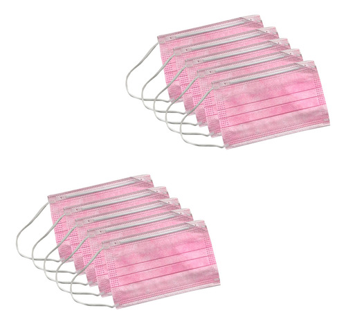 Barbijo Niños Talle Unico Pack X 50 Unidades Modelos Varios Rosa Lisa