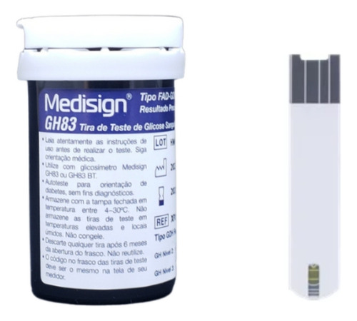 Medidor Glicose Teste Glicemia Glicosímetro Gh83