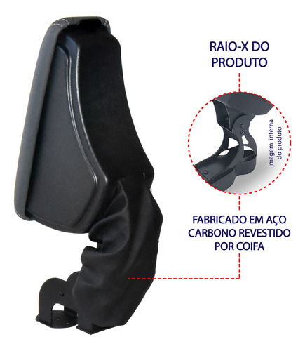 Apoio De Braço Vw Gol G5 G6 G7 E G8 Com Console Central