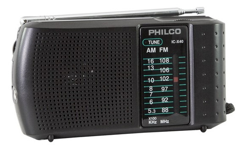 Radio A Pilas Philco Icx-40 Fm/am Portable De Bolsillo